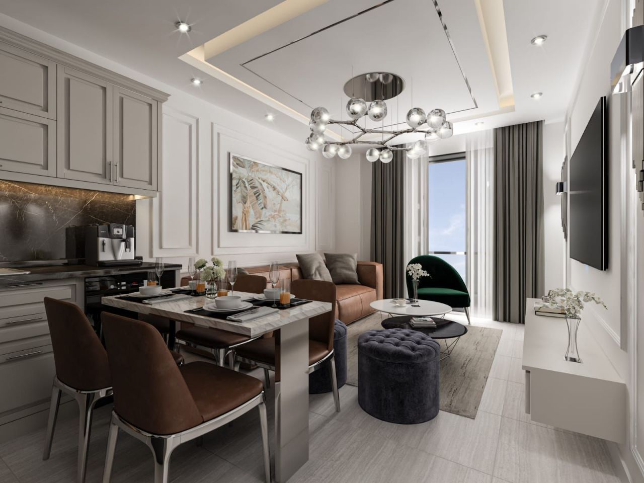 Апартаменты в Авсалларе, Турция, 54 м2 фото 5