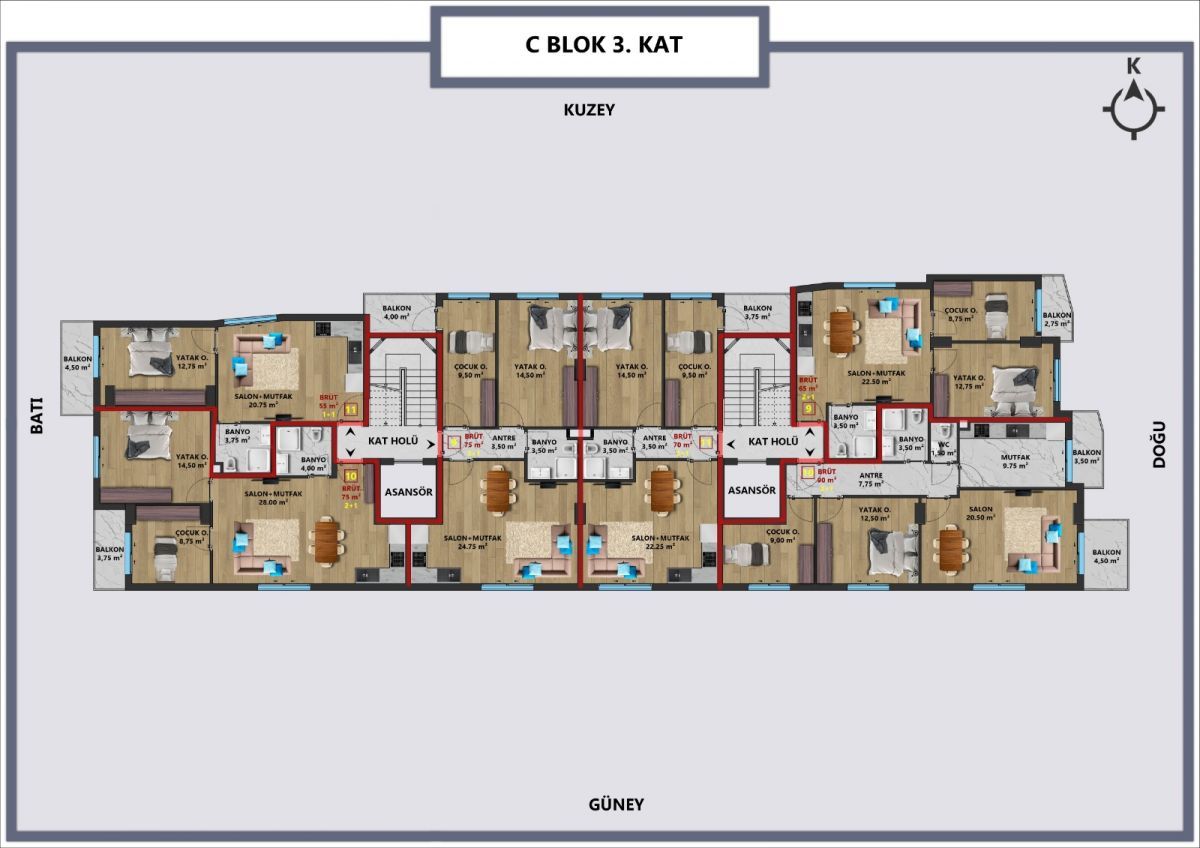 Квартира Zerdalilik Mah., Турция, 135 м2 фото 4