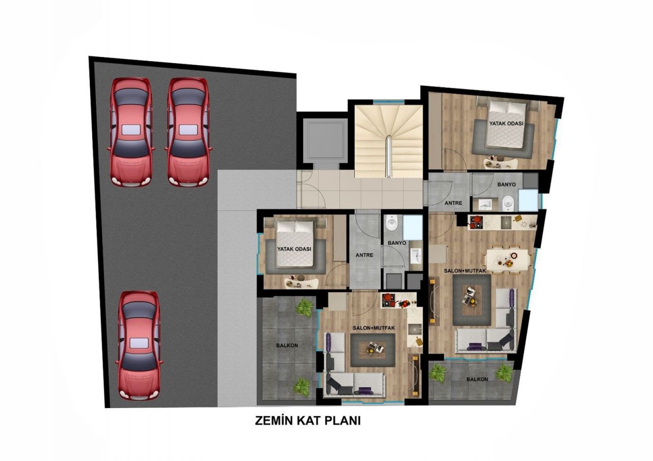 Квартира в Анталии, Турция, 68 м2 фото 4