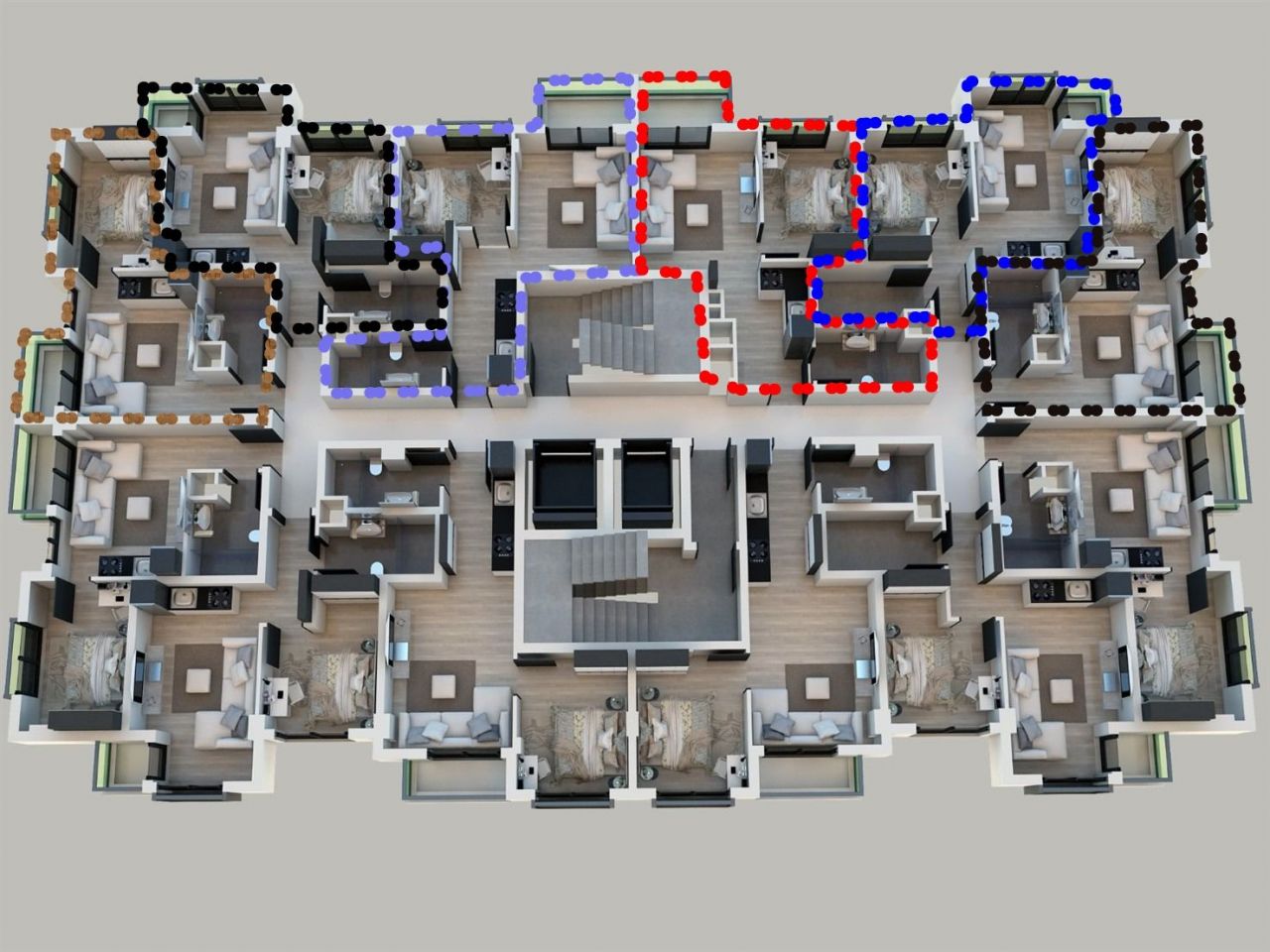 Апартаменты в Анталии, Турция, 45 м2 фото 4