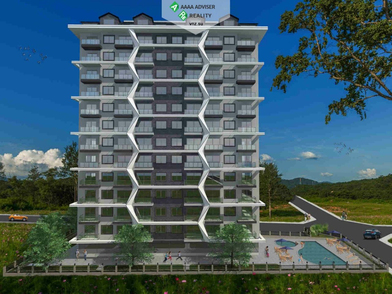 Квартира в Алании, Турция, 55 м2 фото 2