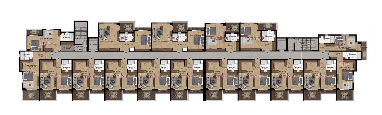 Квартира в Алании, Турция, 47 м2 фото 5