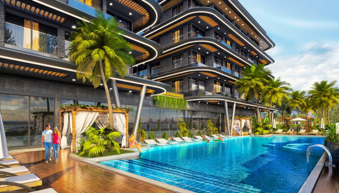 Апартаменты в Алании, Турция, 50 м2 фото 2