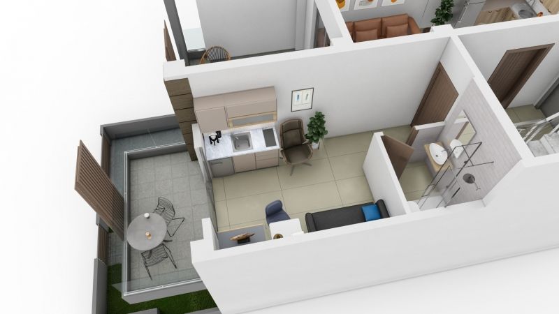 Студия в Салониках, Греция, 24 м2 фото 5