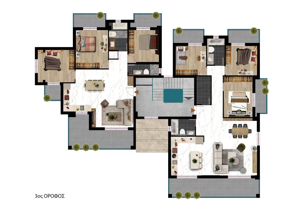 Апартаменты в Салониках, Греция, 140 м2 фото 4