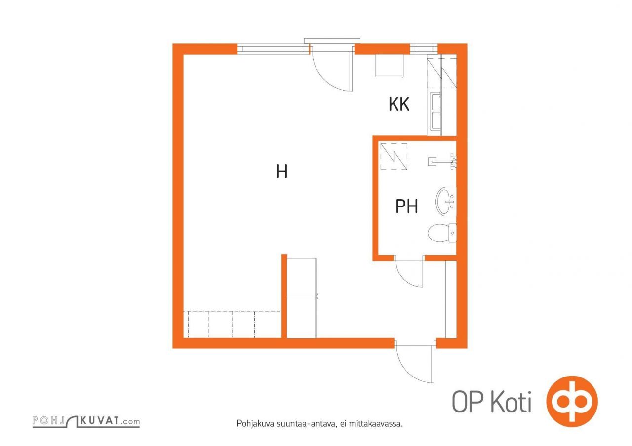 Квартира в Иисалми, Финляндия, 23 м2 фото 3