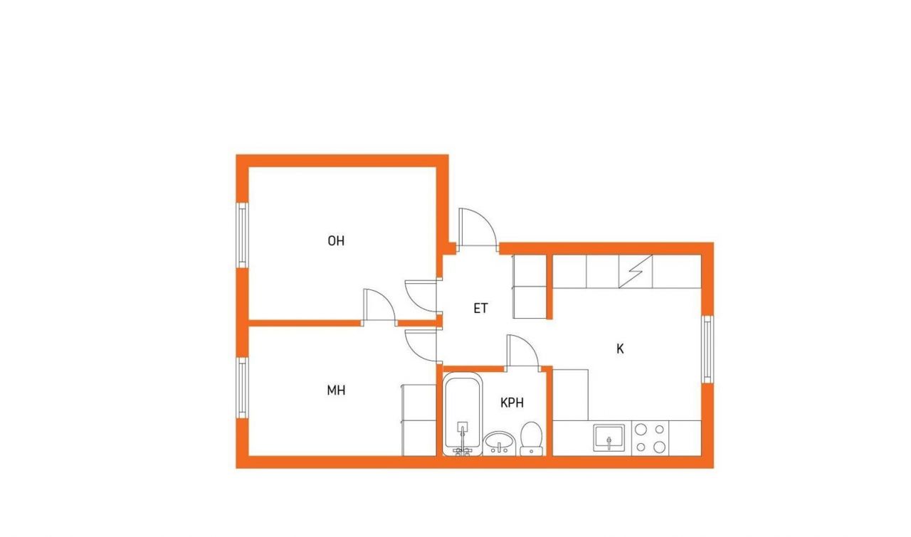 Квартира в Турку, Финляндия, 52.5 м2 фото 4