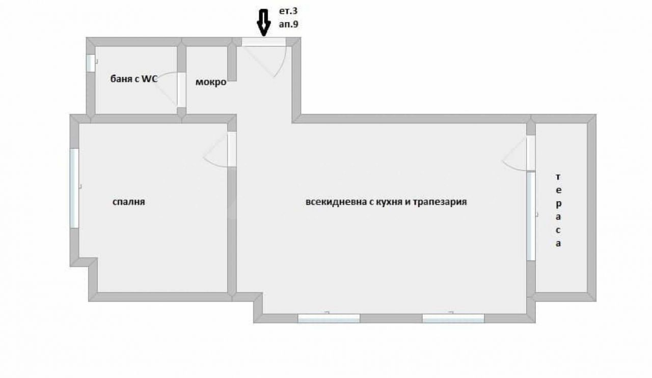 Апартаменты в Царево, Болгария, 60.96 м2 фото 4