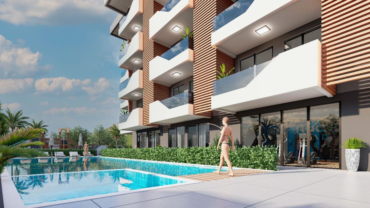 Квартира в Алании, Турция, 50 м2 фото 2