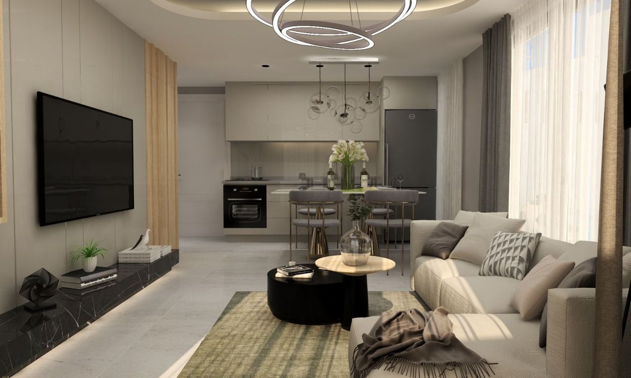 Апартаменты в Алании, Турция, 55 м2 фото 2
