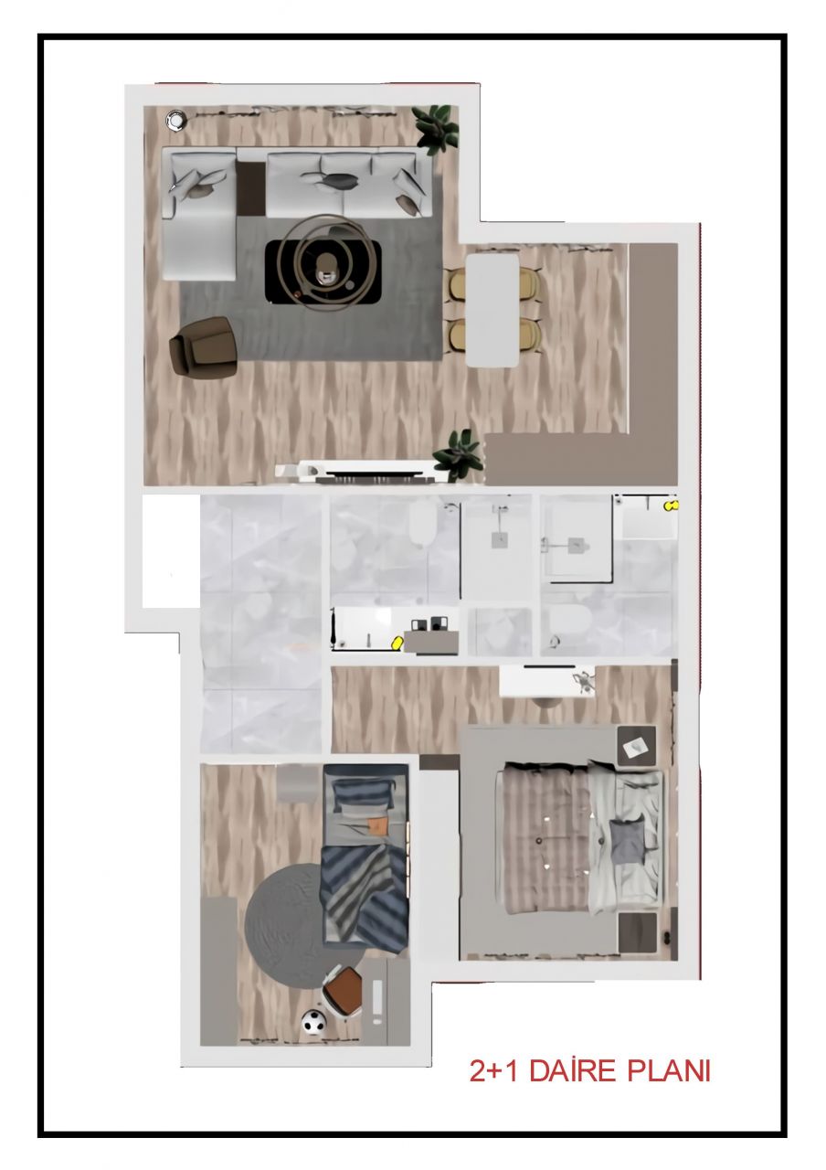 Квартира в Анталии, Турция, 60 м2 фото 2