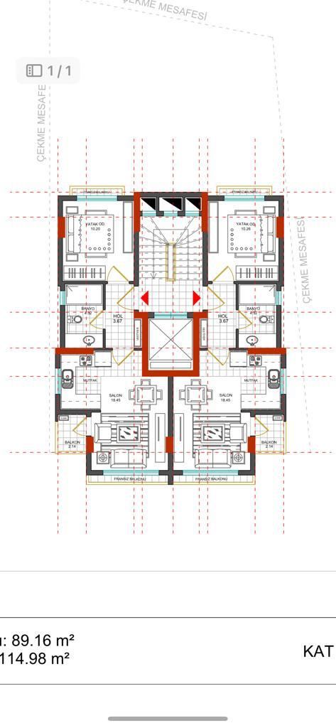 Квартира в Мерсине, Турция, 40 м2 фото 4