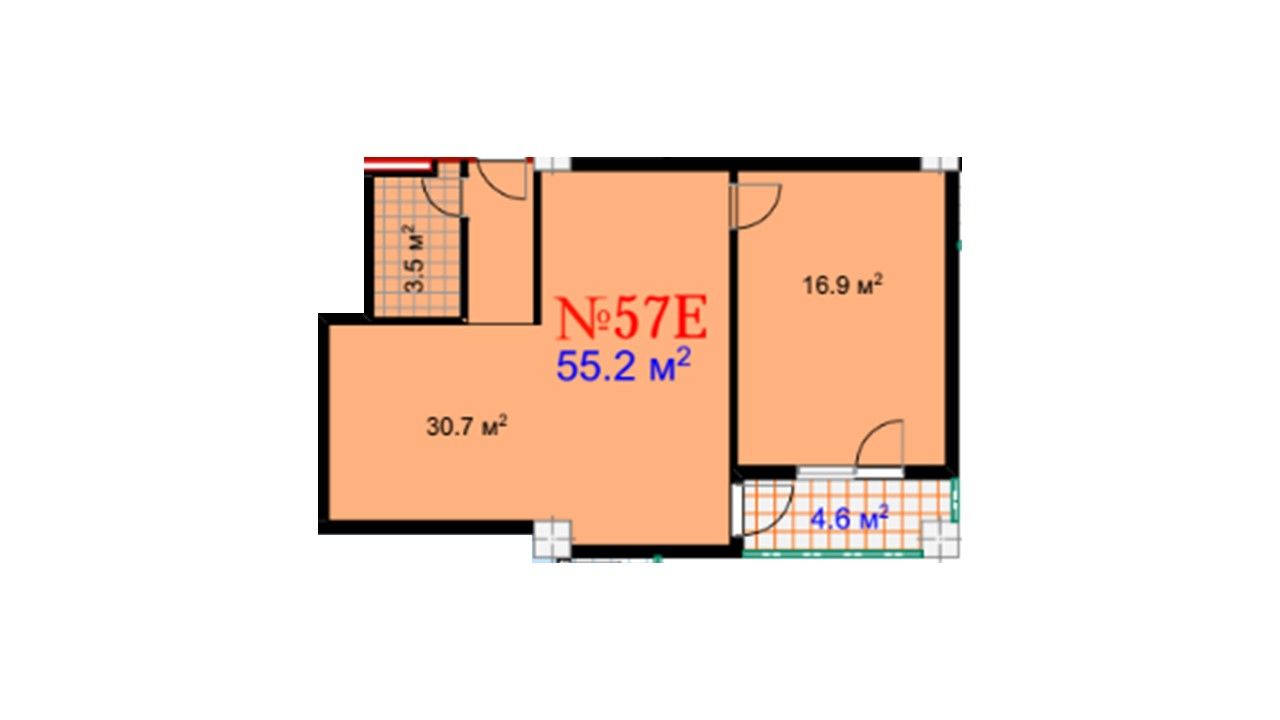 Квартира в Батуми, Грузия, 59.8 м2 фото 2