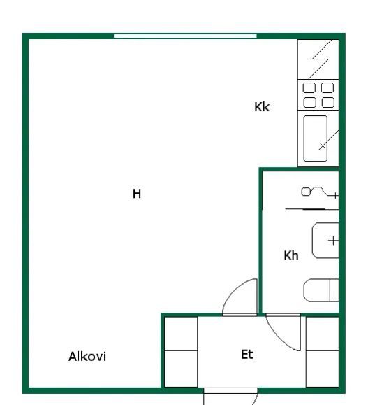 Квартира в Варкаусе, Финляндия, 29 м2 фото 2