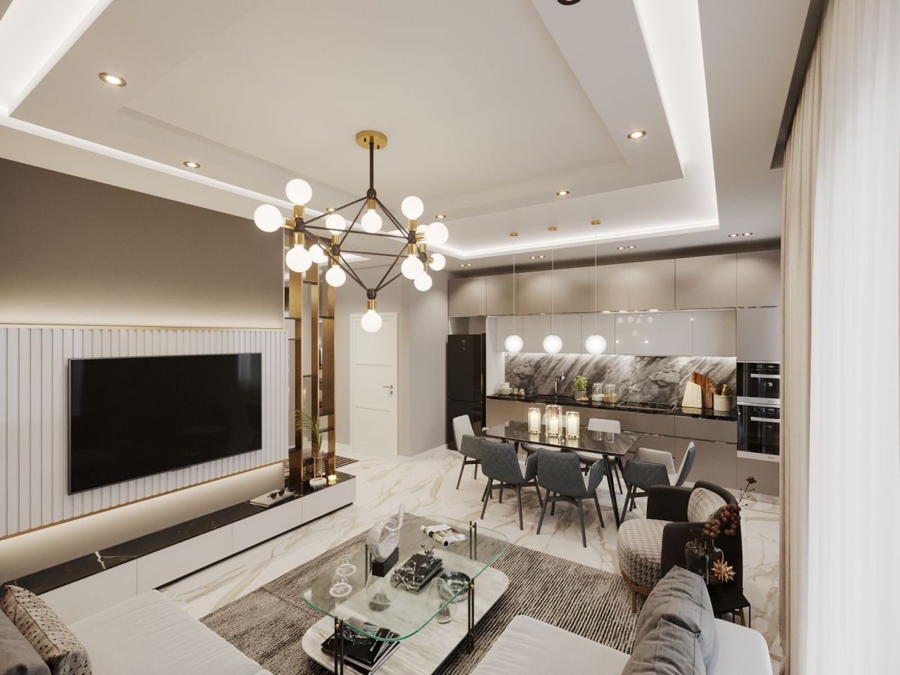 Пентхаус в Алании, Турция, 90 м2 фото 3