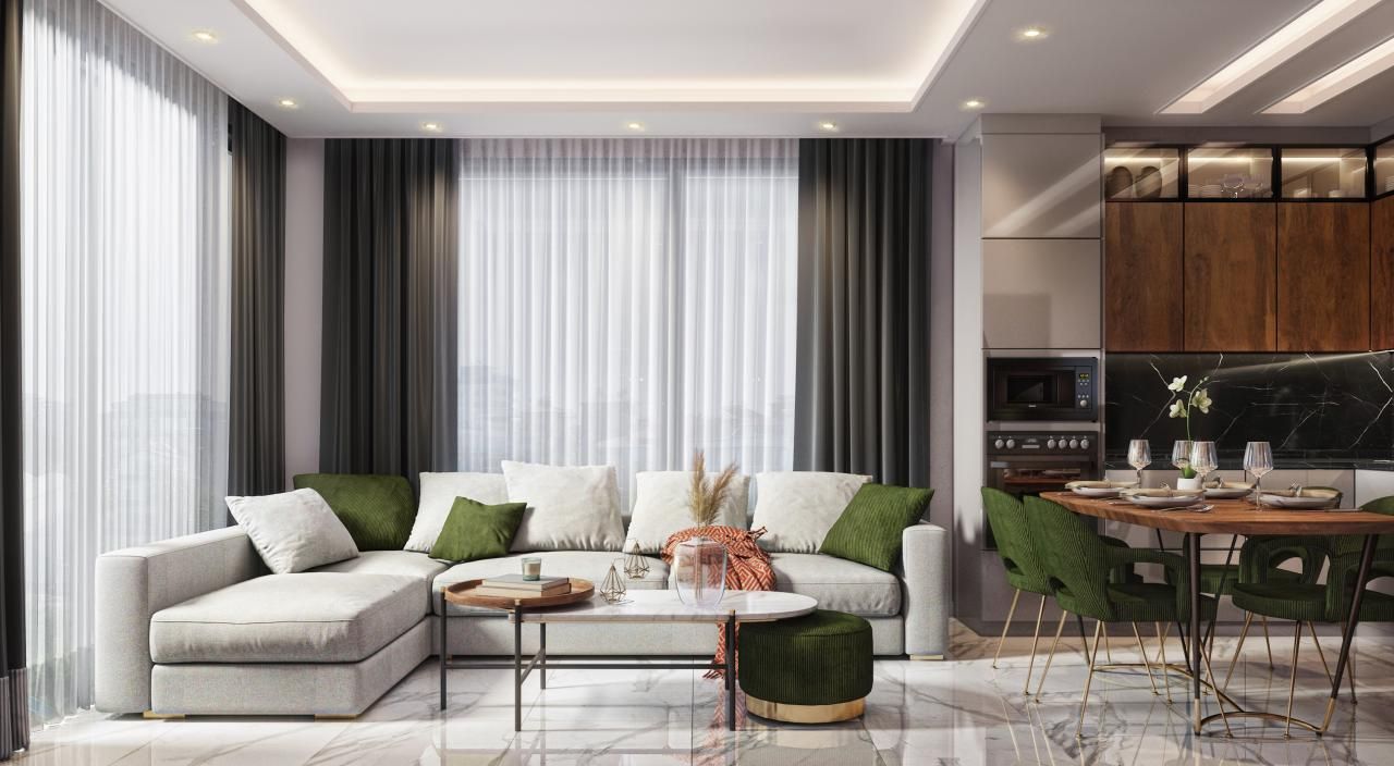 Квартира в Алании, Турция, 47 м2 фото 2