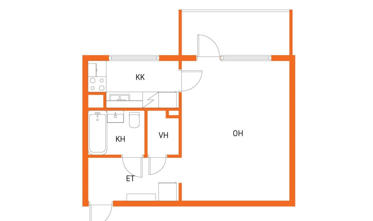 Квартира в Кангасниеми, Финляндия, 33 м2 фото 2