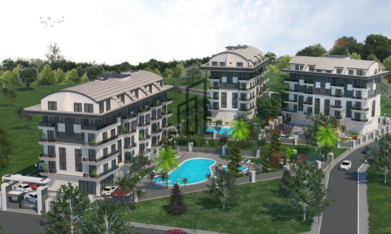 Апартаменты в Алании, Турция, 50 м2 фото 2