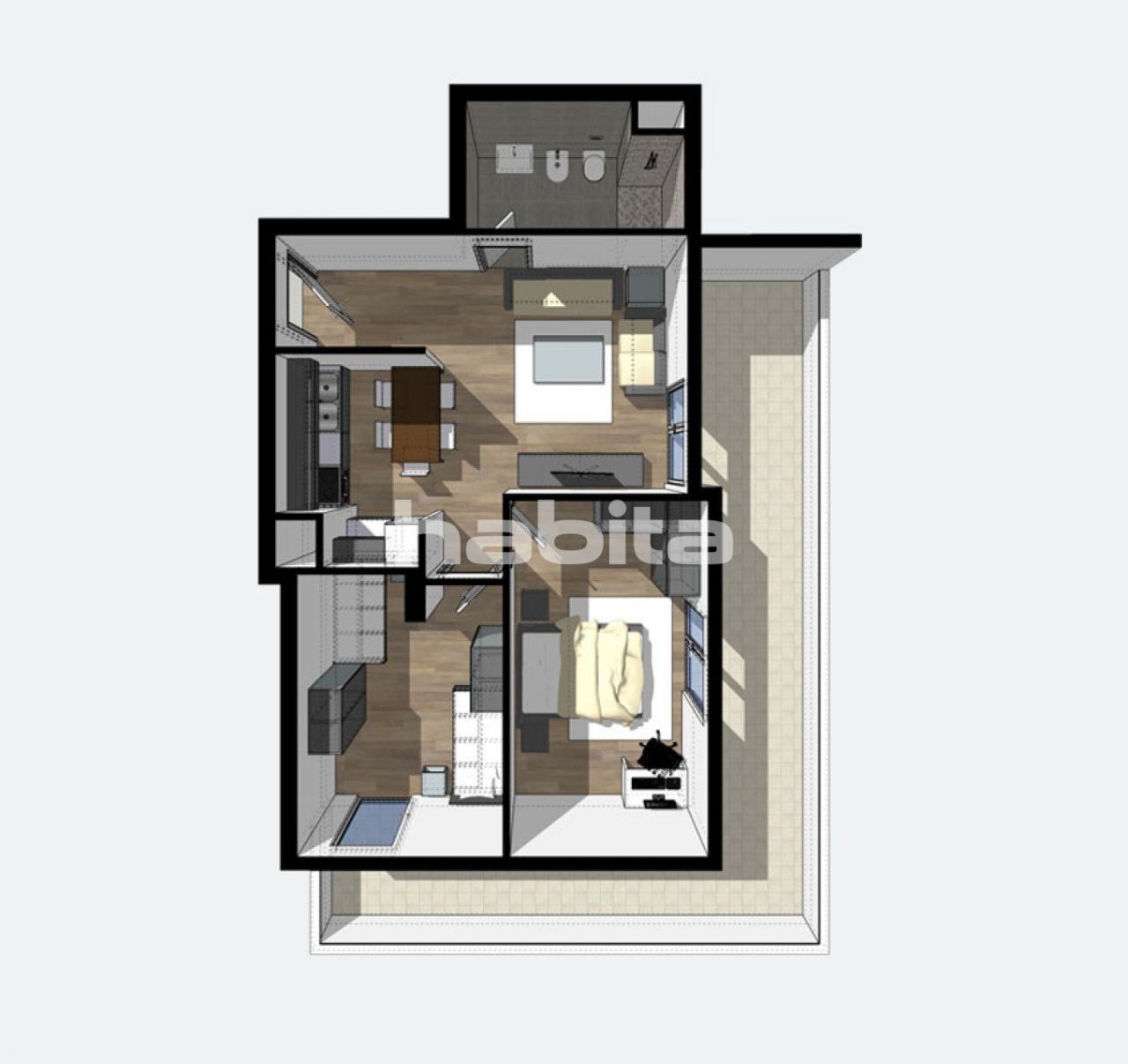 Апартаменты в Тиране, Албания, 67.68 м2 фото 5