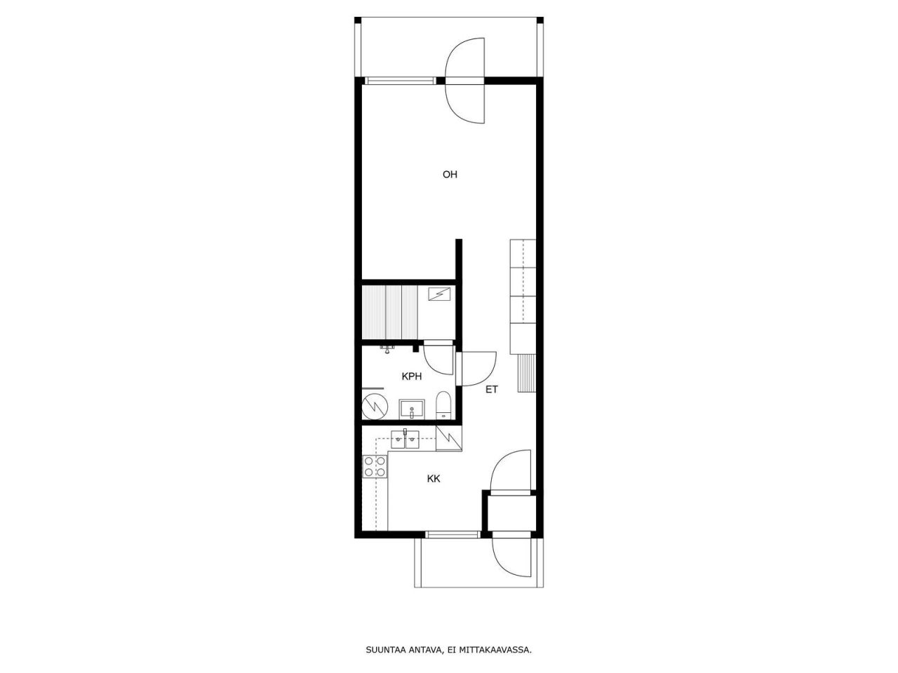 Таунхаус в Куопио, Финляндия, 35 м2 фото 2