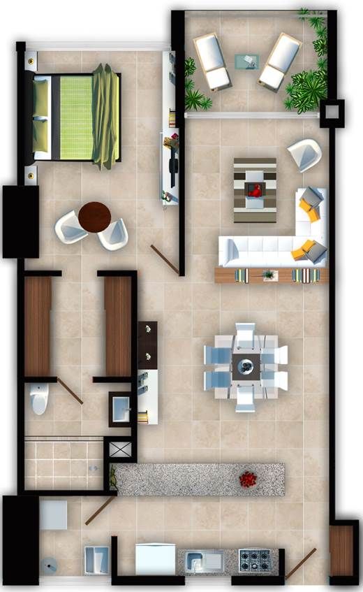 Квартира Канкун, Мексика, 100 м2 фото 5