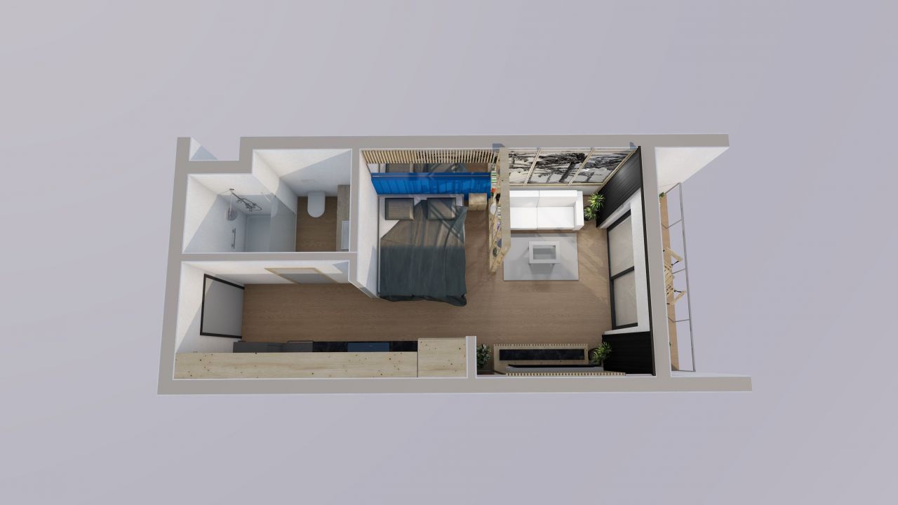Студия в Мерсине, Турция, 43 м2 фото 5