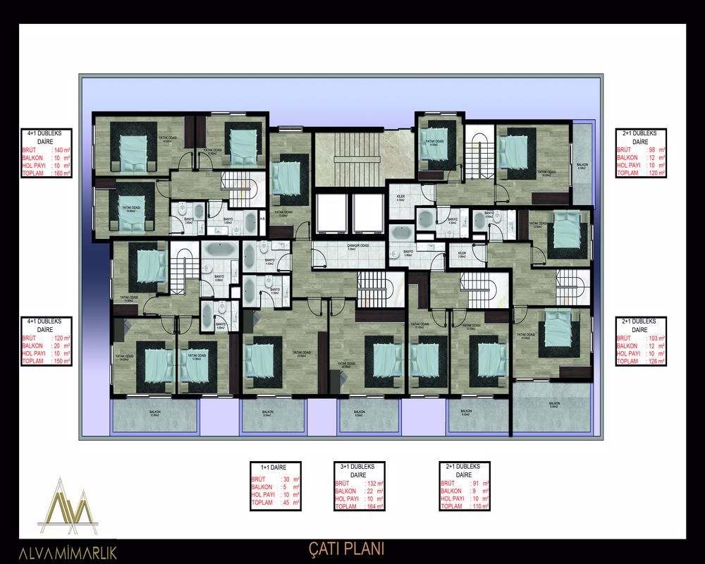 Апартаменты в Алании, Турция, 55 м2 фото 3