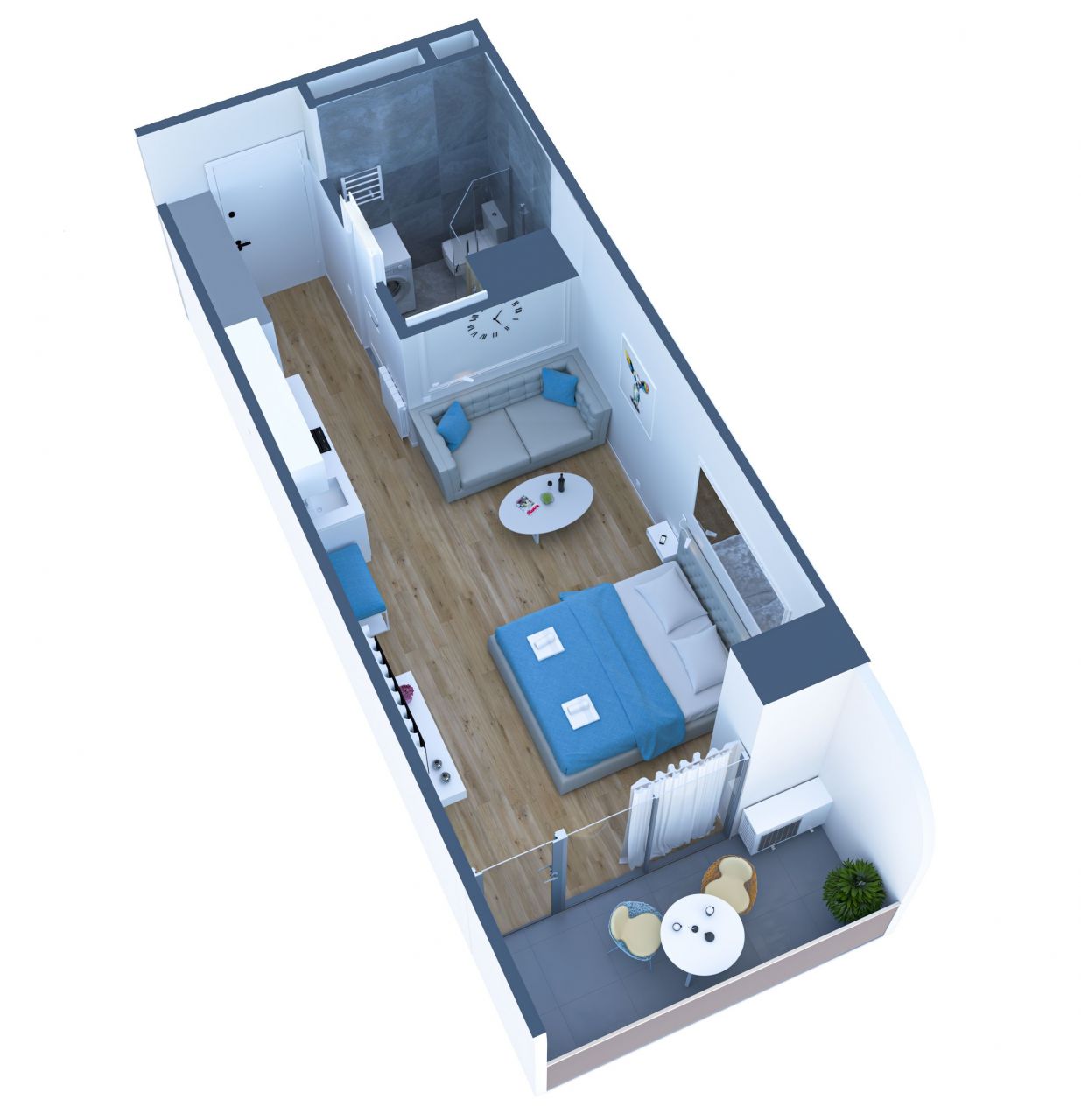 Студия в Батуми, Грузия, 30 м2 фото 2