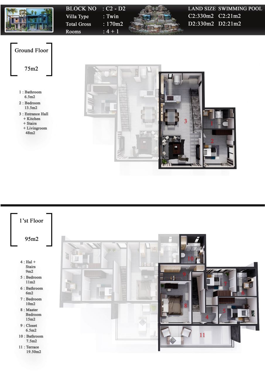 Вилла в Алании, Турция, 170 м2 фото 5