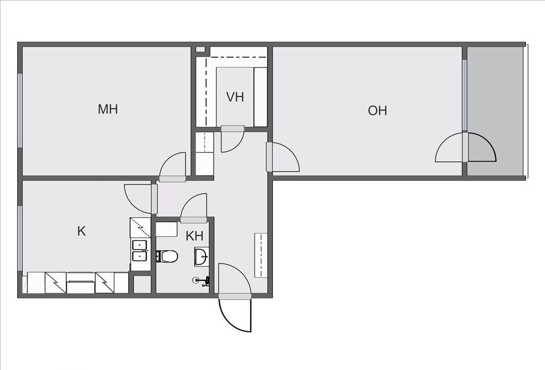 Квартира в Кеми, Финляндия, 65.5 м2 фото 2