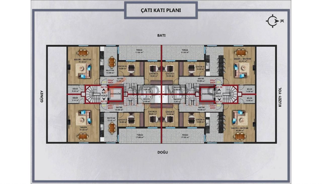 Квартира в Анталии, Турция, 45 м2 фото 4