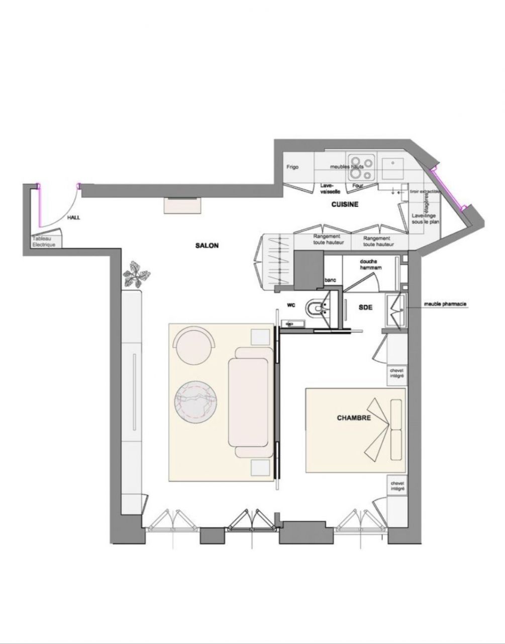 Апартаменты в Монако, Монако, 50 м2 фото 3