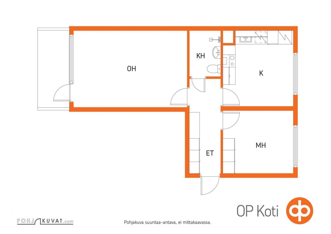 Квартира в Кокколе, Финляндия, 57 м2 фото 2