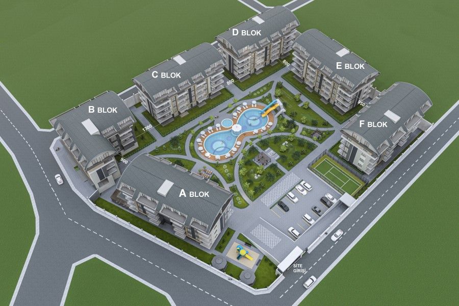 Квартира в Алании, Турция, 48 м2 фото 2
