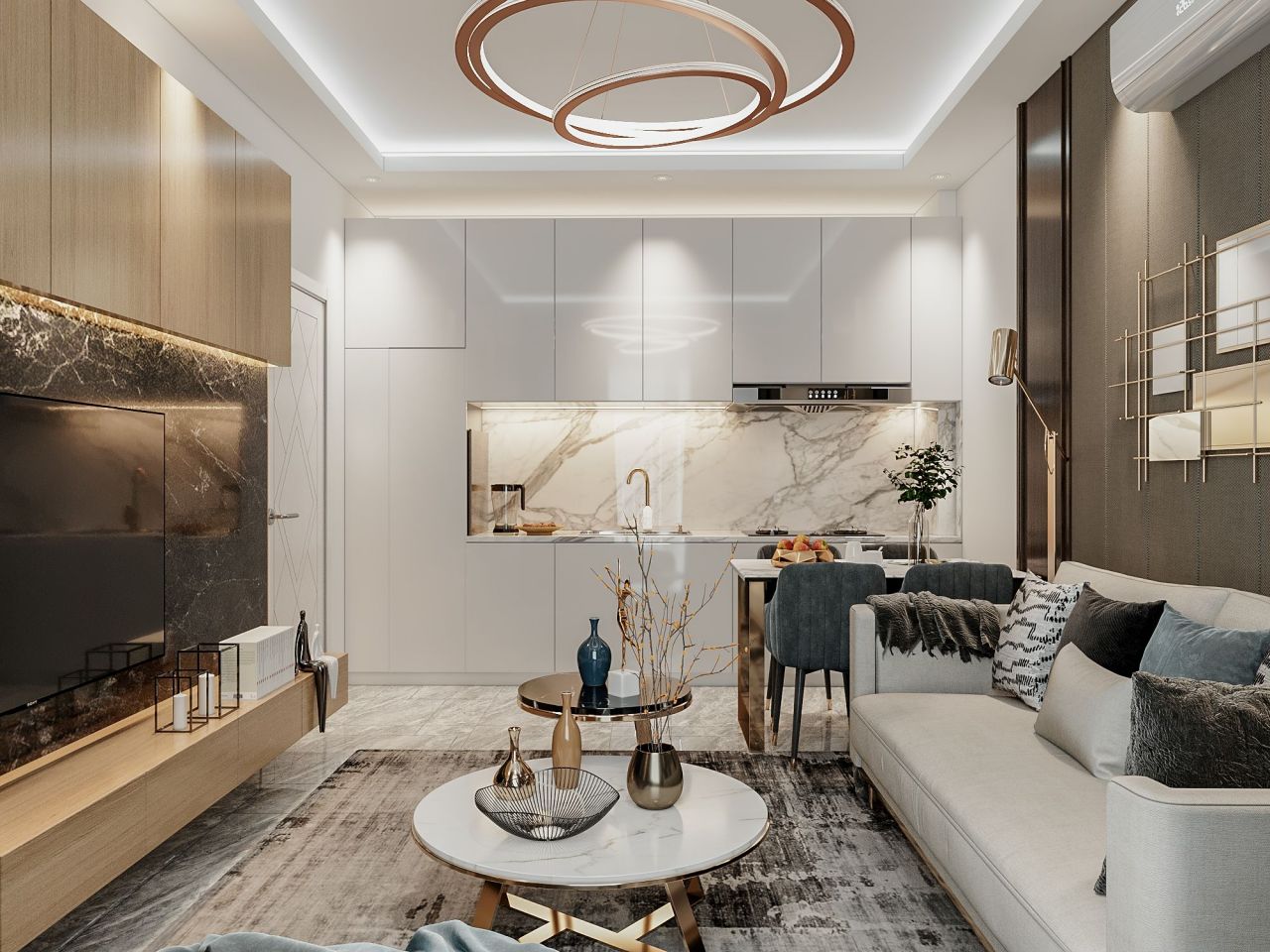 Квартира в Алании, Турция, 60 м2 фото 2