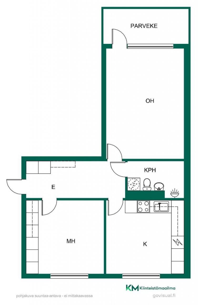 Квартира в Яанекоски, Финляндия, 60 м2 фото 2