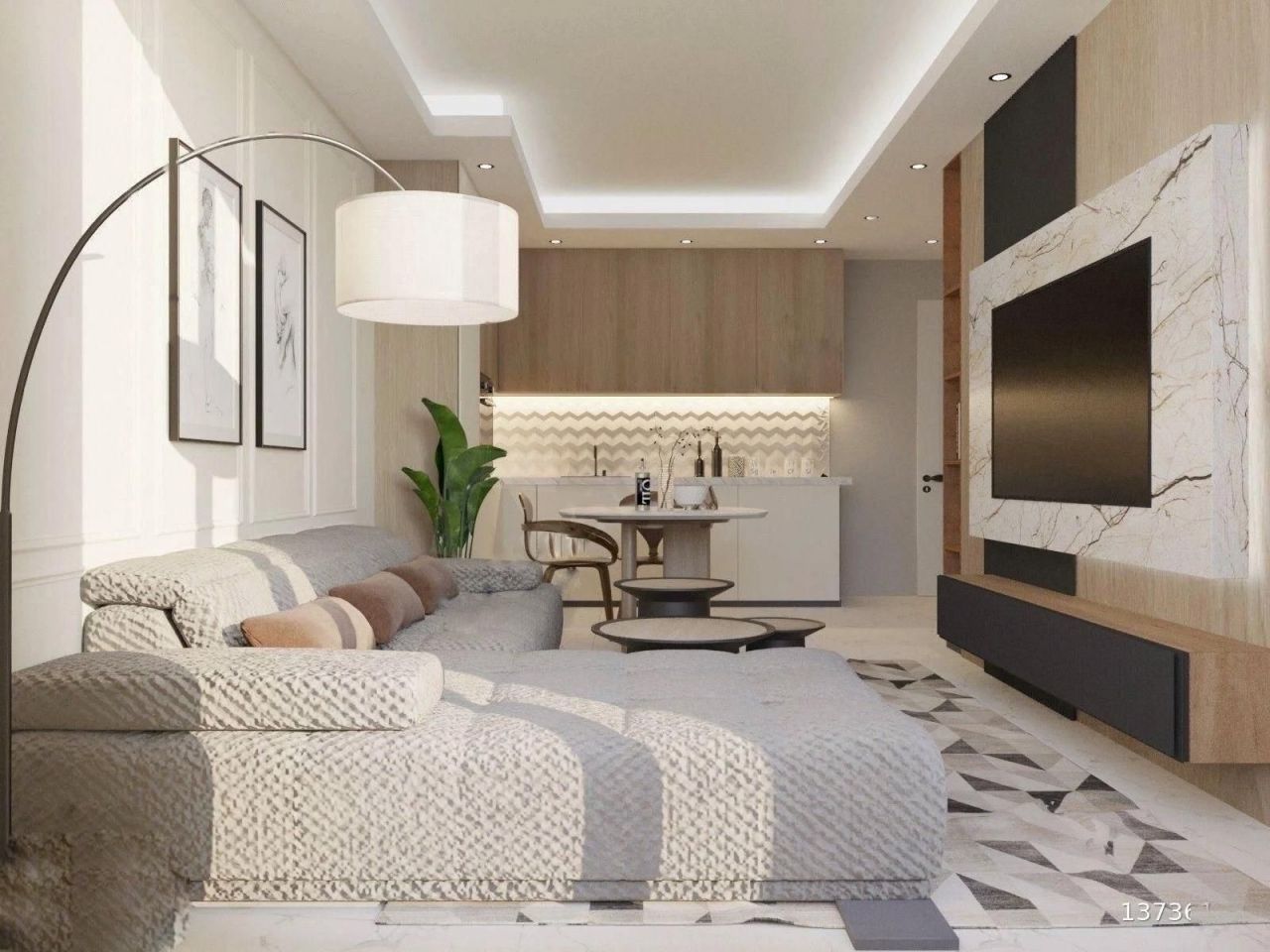 Квартира в Алании, Турция, 58 м2 фото 2