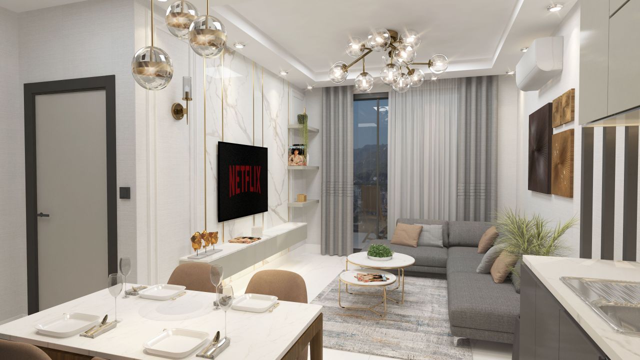 Квартира в Алании, Турция, 50 м2 фото 2
