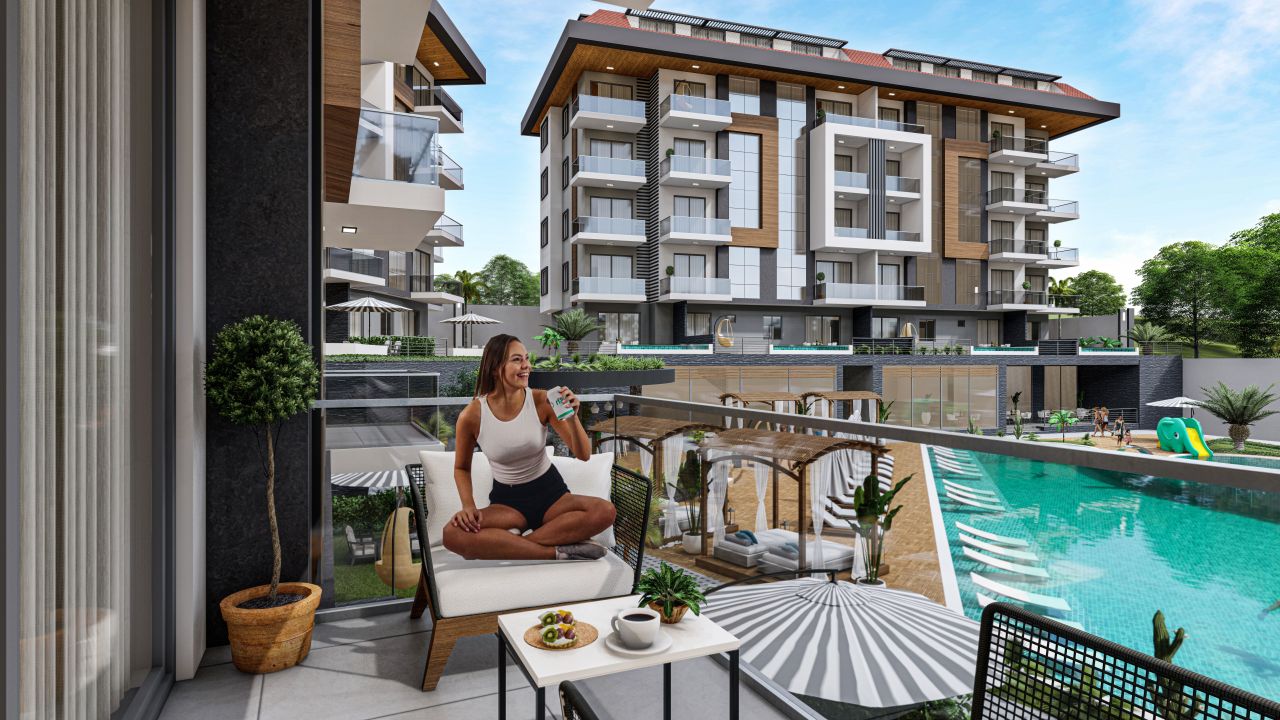 Апартаменты в Алании, Турция, 50 м2 фото 4