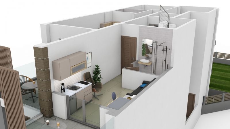 Студия в Салониках, Греция, 24 м2 фото 4