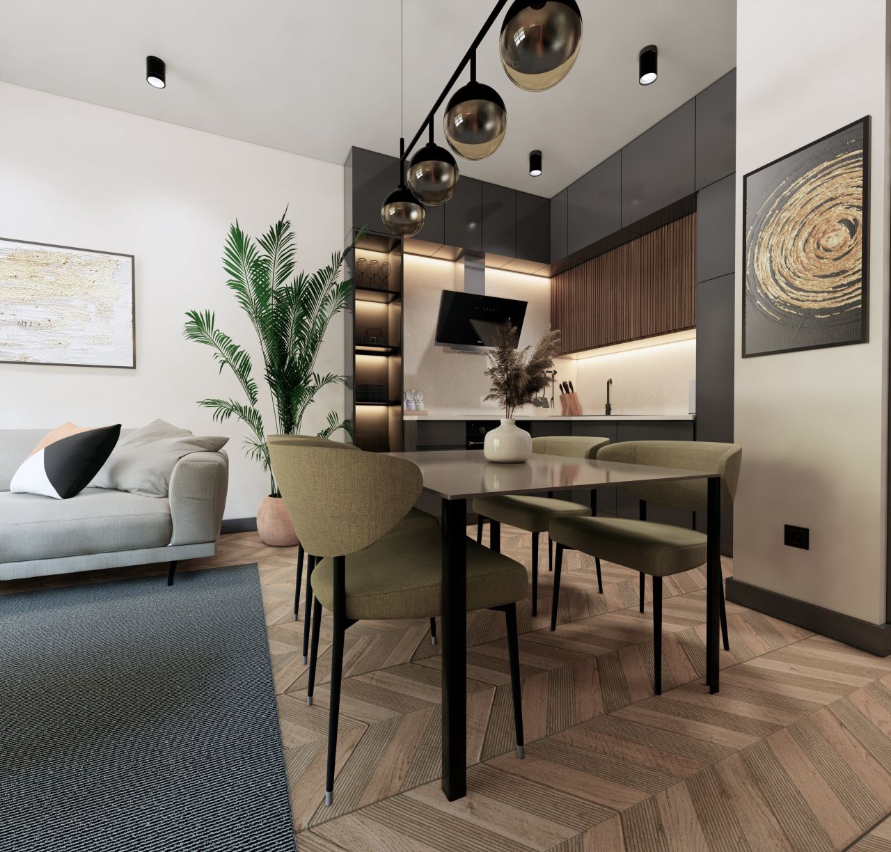 Апартаменты в Алании, Турция, 52 м2 фото 2