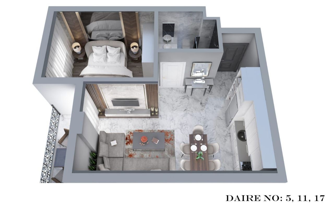 Апартаменты в Алании, Турция, 53 м2 фото 2
