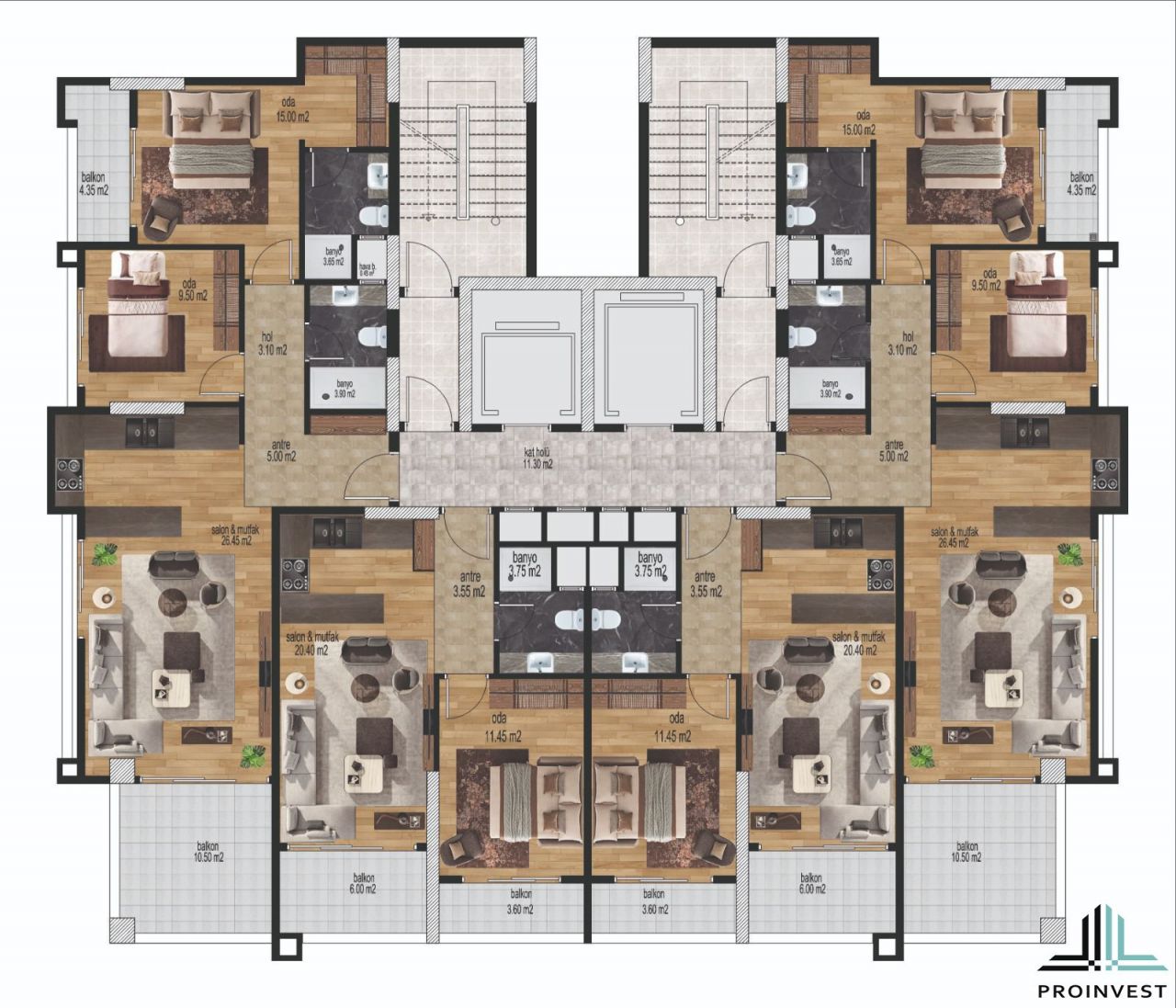 Квартира в Мерсине, Турция, 69 м2 фото 5