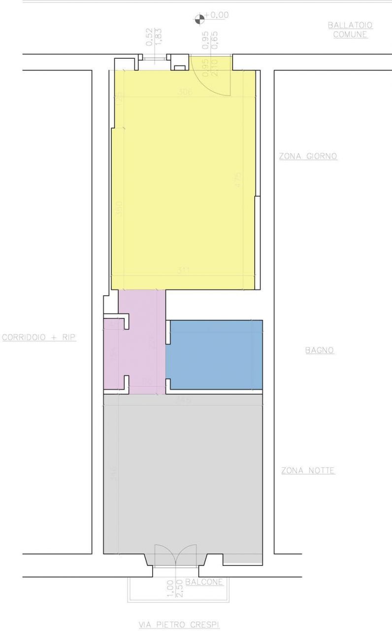 Апартаменты в Милане, Италия, 47 м2 фото 3