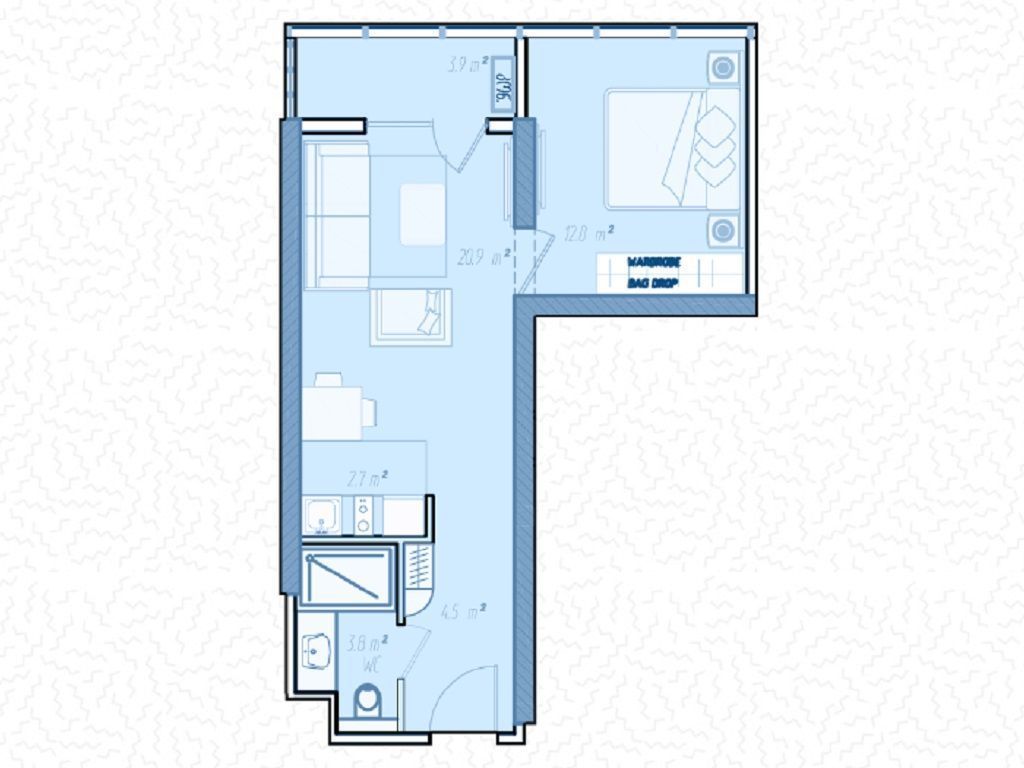 Апартаменты в Батуми, Грузия, 52.6 м2 фото 3
