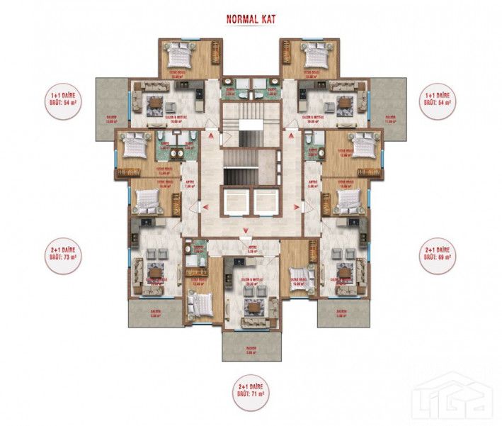 Квартира в Алании, Турция, 120 м2 фото 3