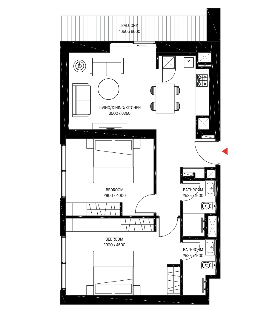 Апартаменты в Дубае, ОАЭ, 88 м2 фото 5