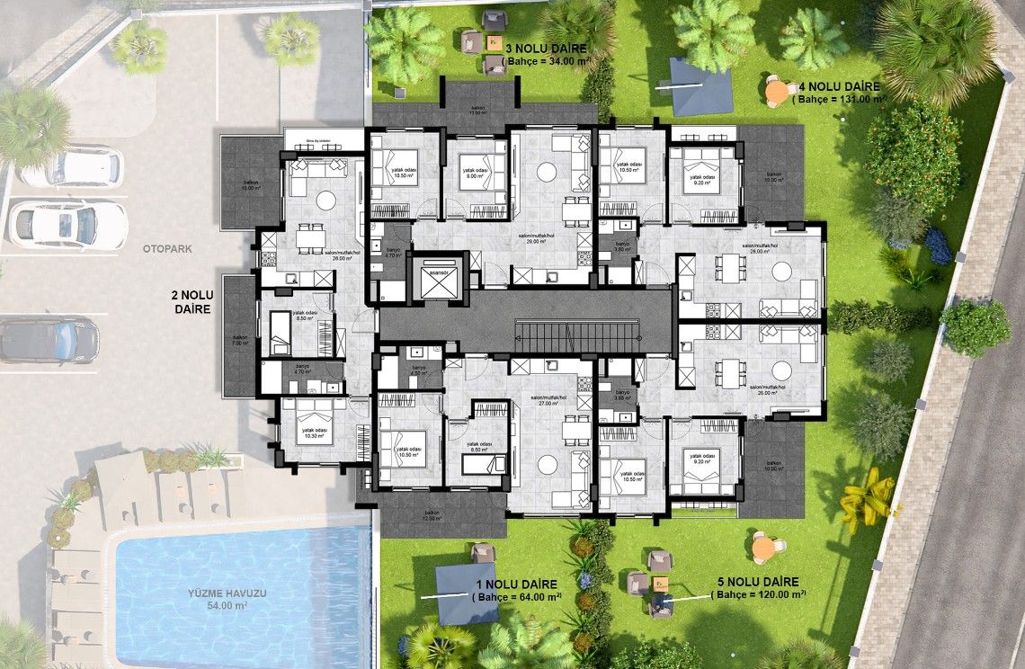 Квартира в Алании, Турция, 179 м2 фото 3