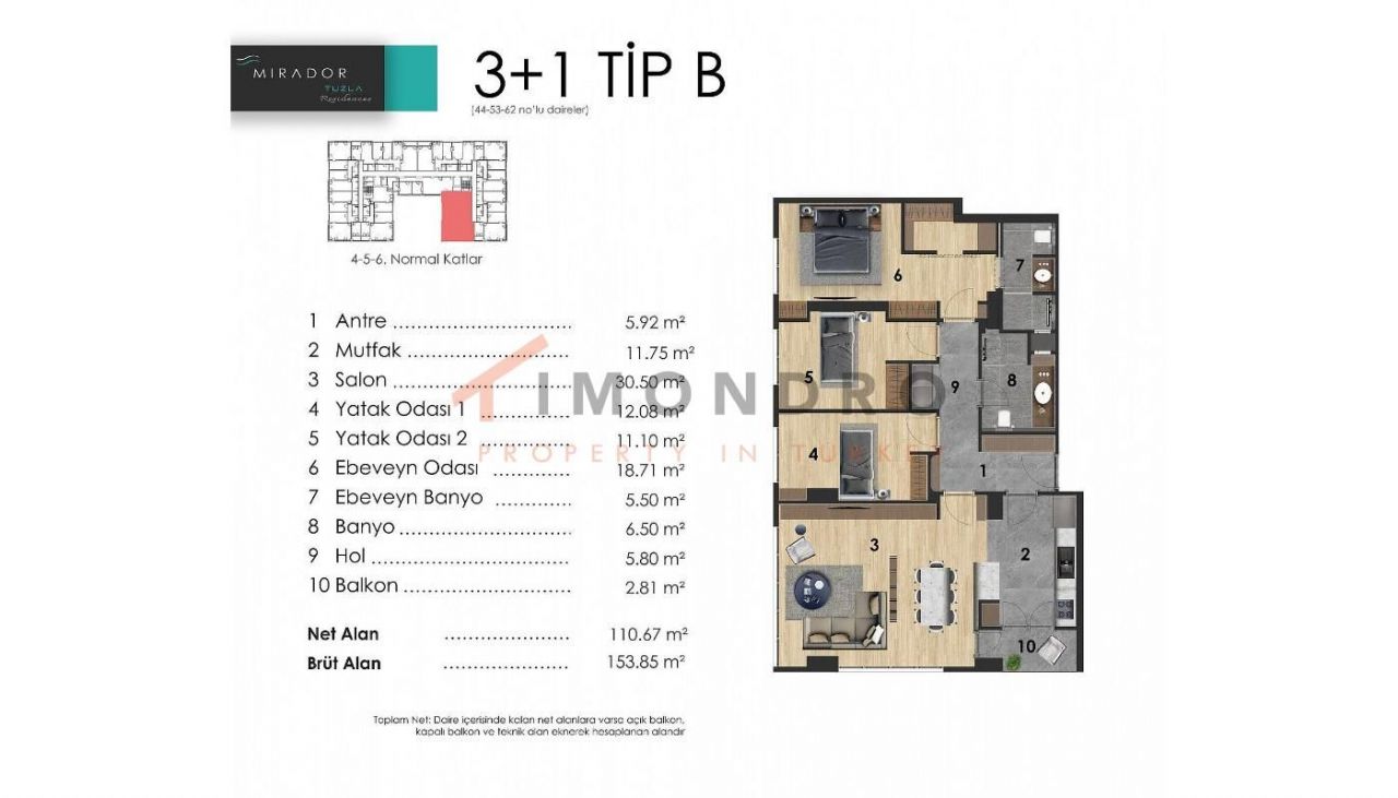 Квартира в Тузла, Турция, 238 м2 фото 5