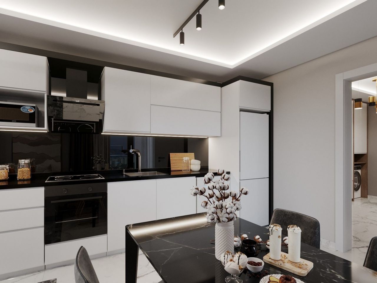 Квартира в Алании, Турция, 50 м2 фото 3